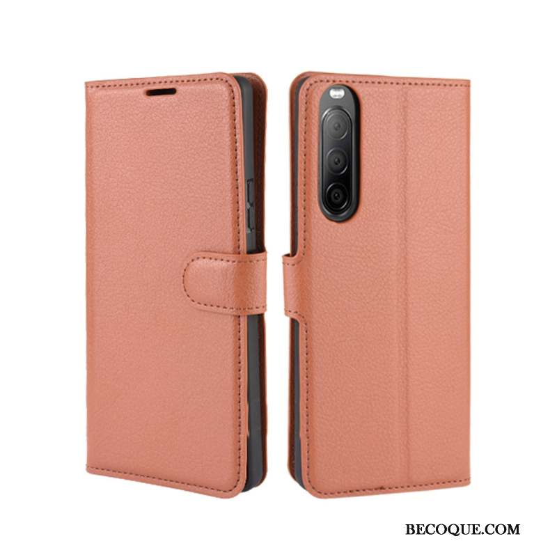 Sony Xperia 10 Ii Coque Carte Protection Étui Téléphone Portable Incassable Rouge