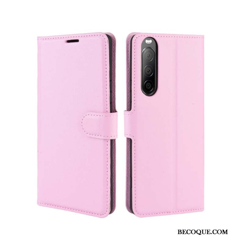 Sony Xperia 10 Ii Coque Carte Protection Étui Téléphone Portable Incassable Rouge