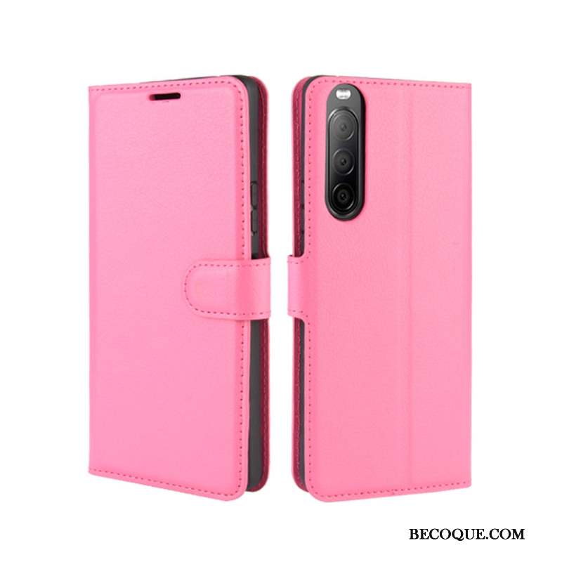 Sony Xperia 10 Ii Coque Carte Protection Étui Téléphone Portable Incassable Rouge