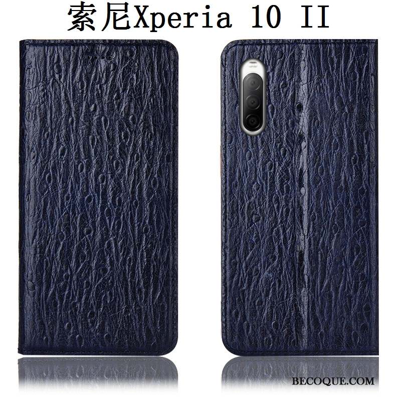 Sony Xperia 10 Ii Coque Modèle Fleurie Incassable Étui Oiseau Tout Compris Housse