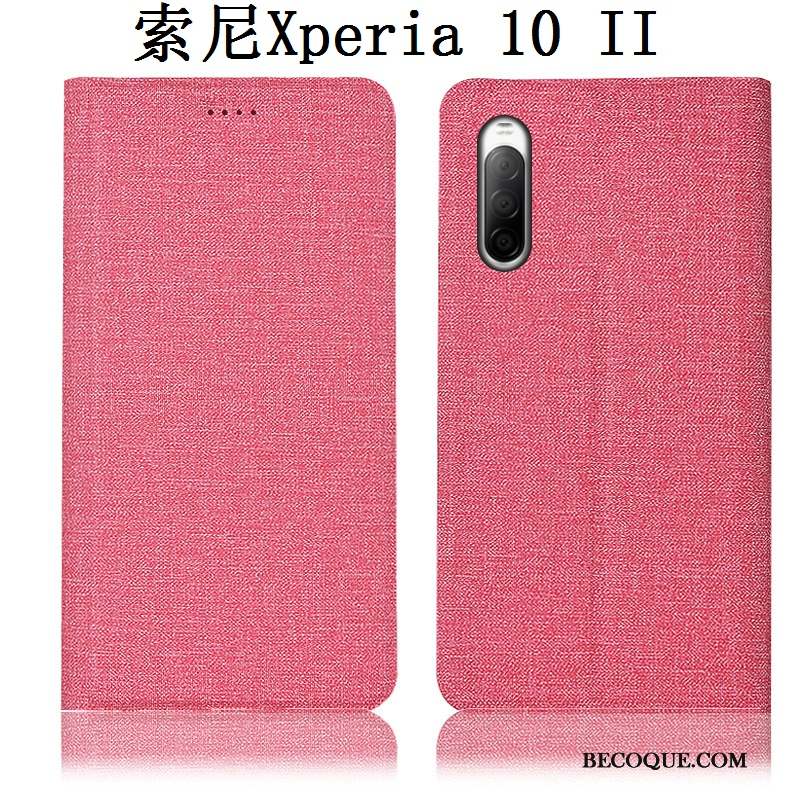 Sony Xperia 10 Ii Lin Incassable Tout Compris Coque De Téléphone Étui En Cuir Protection