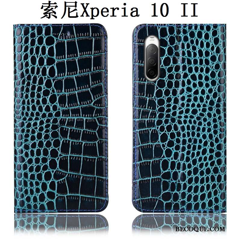 Sony Xperia 10 Ii Protection Incassable Coque De Téléphone Crocodile Tout Compris Étui