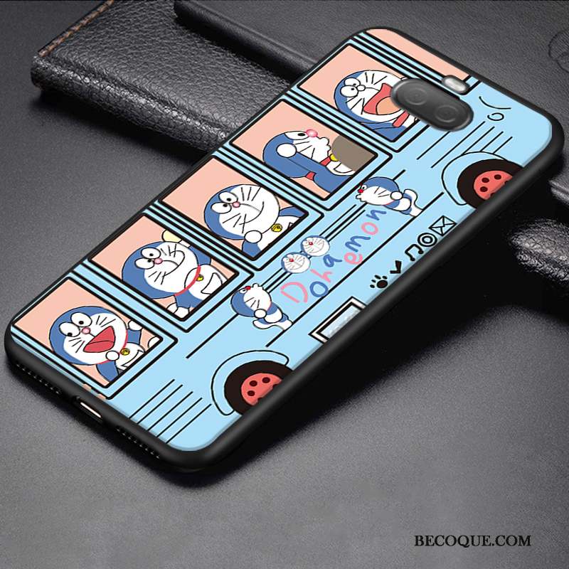 Sony Xperia 10 Plus Coque Bleu Créatif Fluide Doux Protection Dessin Animé Incassable