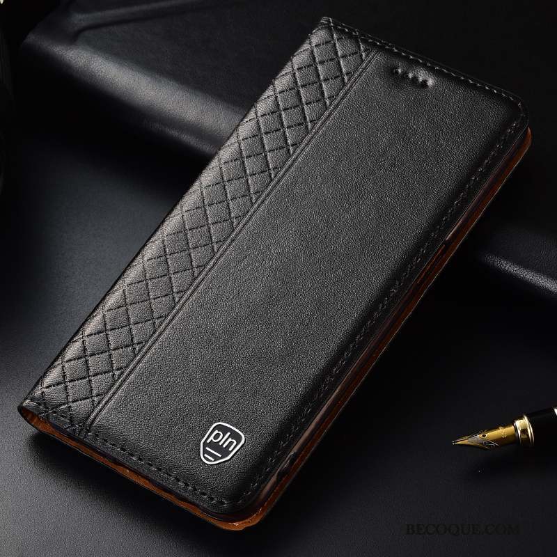 Sony Xperia 10 Plus Coque Cuir Véritable Housse Étui Protection Étui En Cuir Incassable