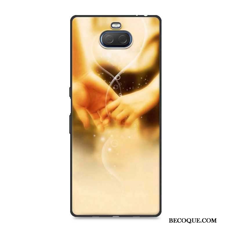 Sony Xperia 10 Plus Tendance Jaune Tout Compris Incassable Coque Fluide Doux