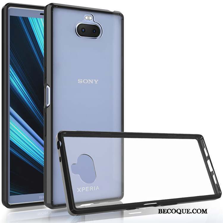 Sony Xperia 10 Protection Étui Transparent Coque De Téléphone Incassable Noir