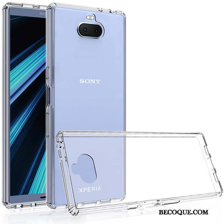 Sony Xperia 10 Protection Étui Transparent Coque De Téléphone Incassable Noir