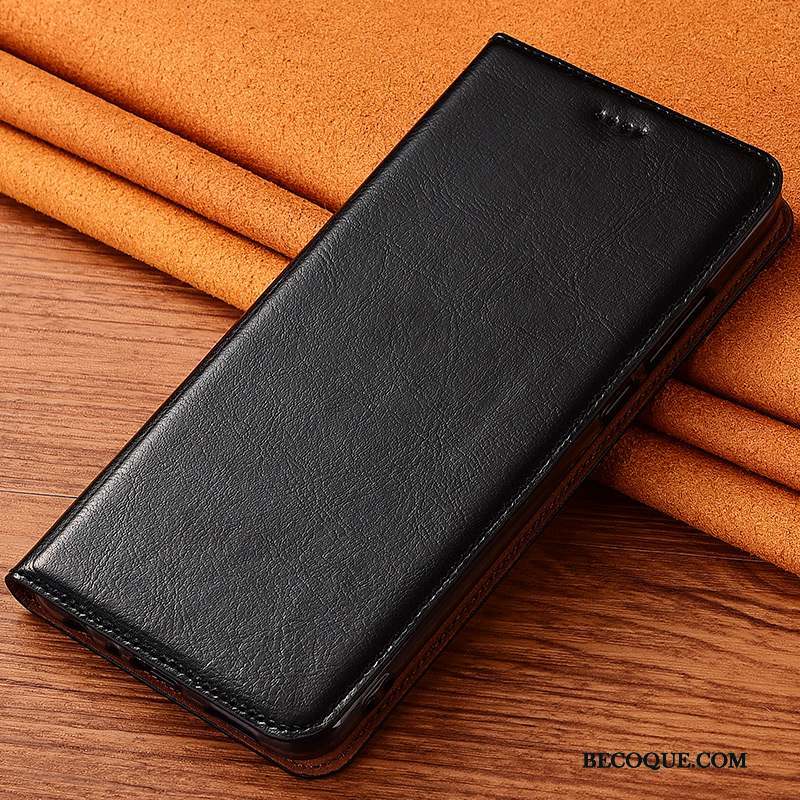 Sony Xperia 5 Cuir Véritable Téléphone Portable Coque Étui Incassable Clamshell