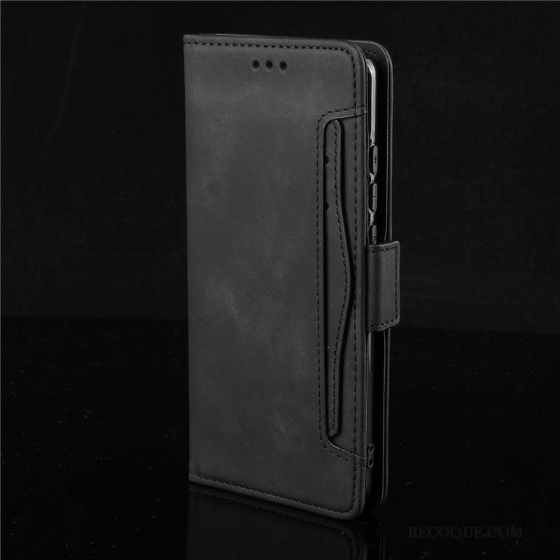 Sony Xperia 5 Housse Étui En Cuir Coque De Téléphone Carte Noir Protection