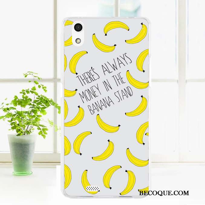 Sony Xperia C4 Coque De Téléphone Jaune Transparent Fluide Doux Silicone Étui