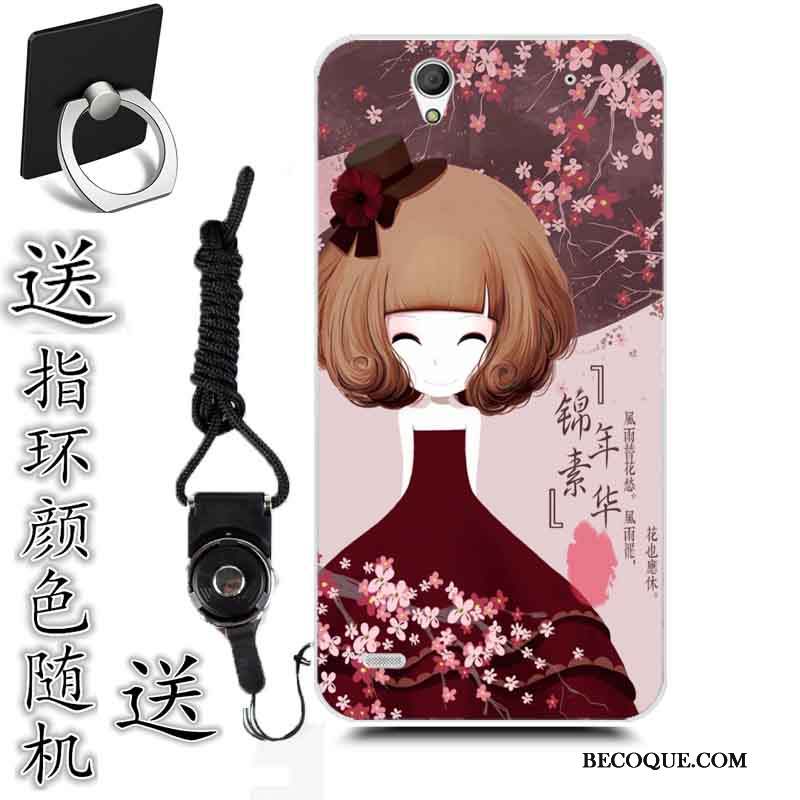 Sony Xperia C4 Dessin Animé Tendance Peinture Incassable Coque Fluide Doux