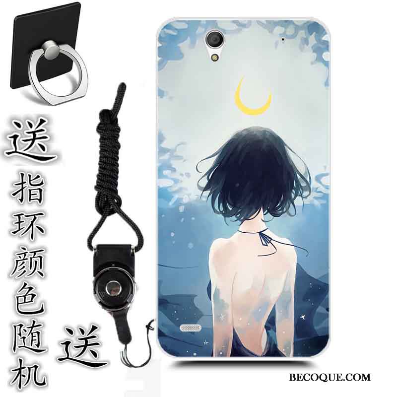 Sony Xperia C4 Dessin Animé Tendance Peinture Incassable Coque Fluide Doux