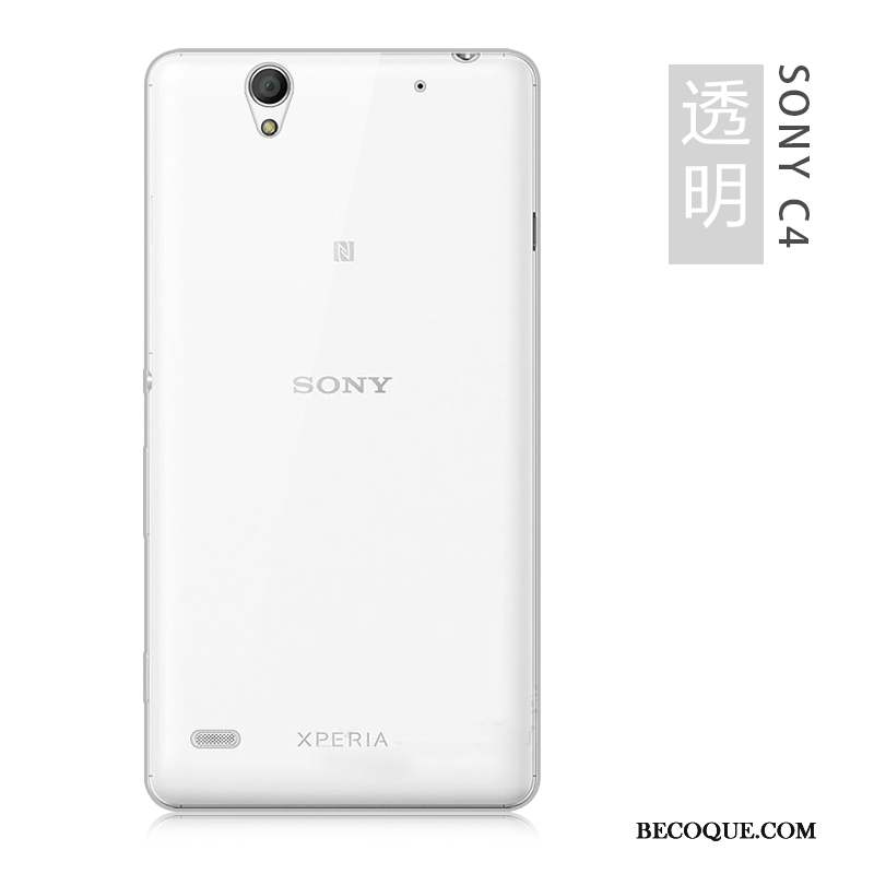 Sony Xperia C4 Très Mince Silicone Téléphone Portable Coque De Téléphone Argent