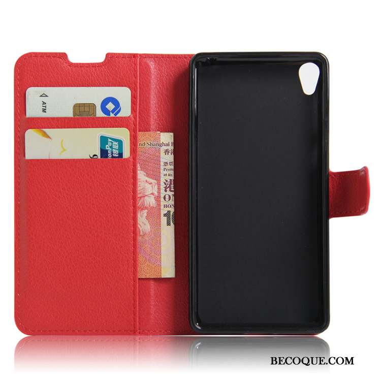Sony Xperia E5 Étui En Cuir Incassable Portefeuille Tout Compris Coque De Téléphone Protection