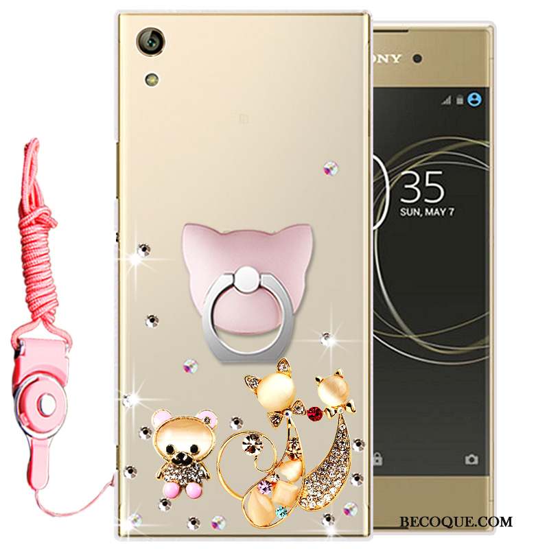 Sony Xperia L1 Strass Silicone Fluide Doux Transparent Protection Coque