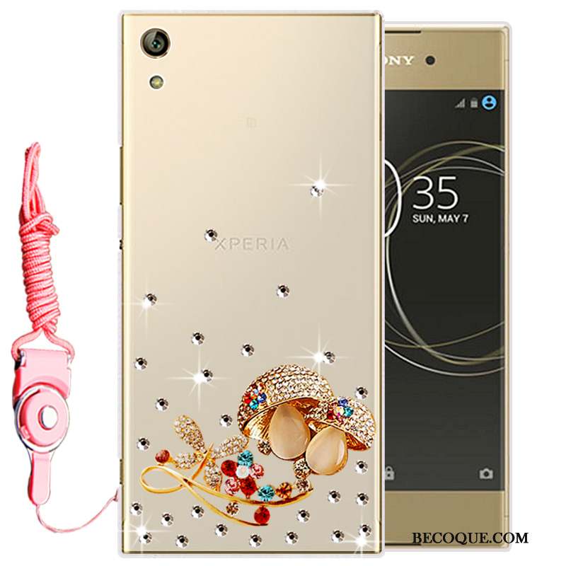 Sony Xperia L1 Strass Silicone Fluide Doux Transparent Protection Coque