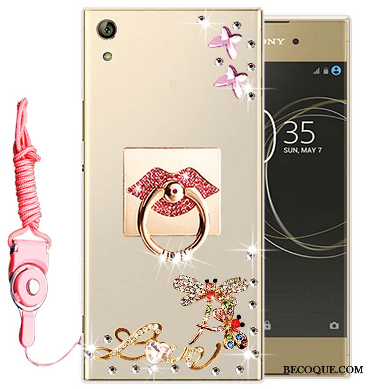 Sony Xperia L1 Strass Silicone Fluide Doux Transparent Protection Coque