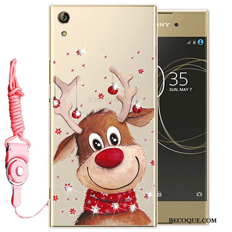 Sony Xperia L1 Strass Silicone Fluide Doux Transparent Protection Coque
