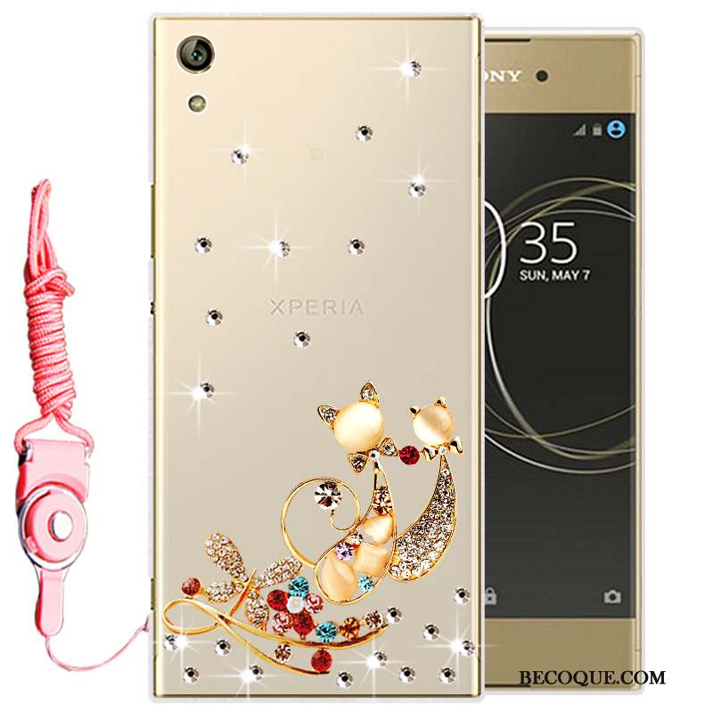 Sony Xperia L1 Strass Silicone Fluide Doux Transparent Protection Coque