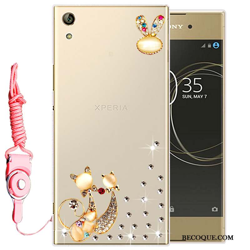 Sony Xperia L1 Strass Silicone Fluide Doux Transparent Protection Coque