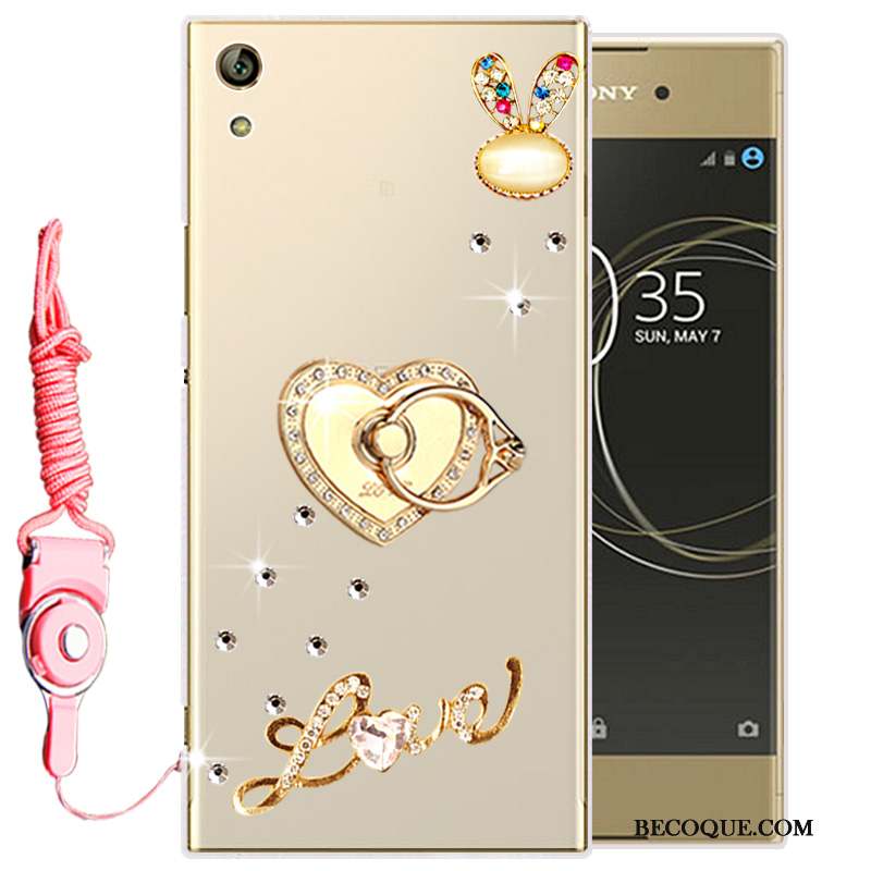 Sony Xperia L1 Strass Silicone Fluide Doux Transparent Protection Coque