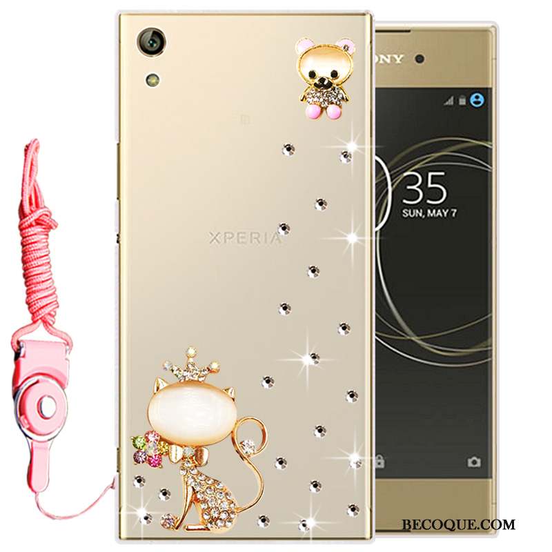 Sony Xperia L1 Strass Silicone Fluide Doux Transparent Protection Coque