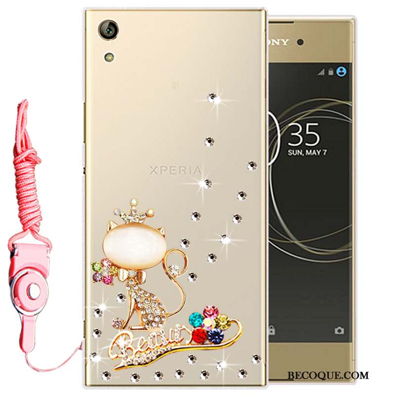 Sony Xperia L1 Strass Silicone Fluide Doux Transparent Protection Coque