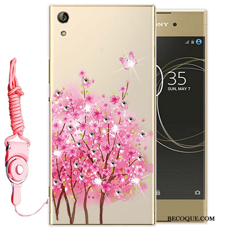 Sony Xperia L1 Strass Silicone Fluide Doux Transparent Protection Coque