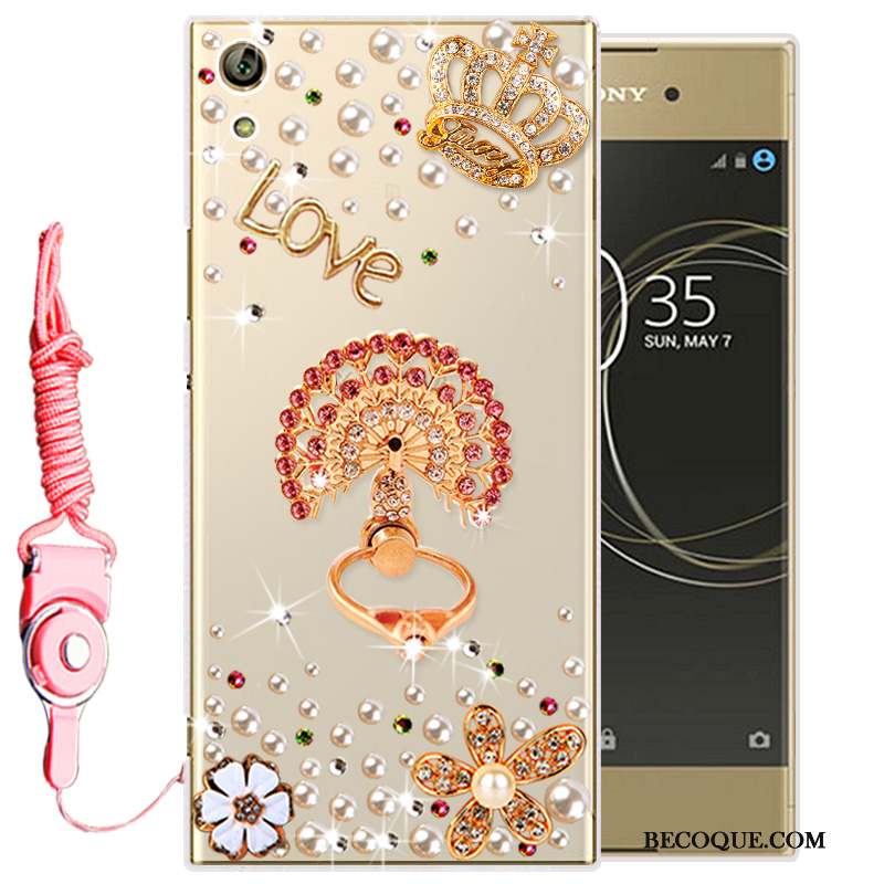 Sony Xperia L1 Strass Silicone Fluide Doux Transparent Protection Coque