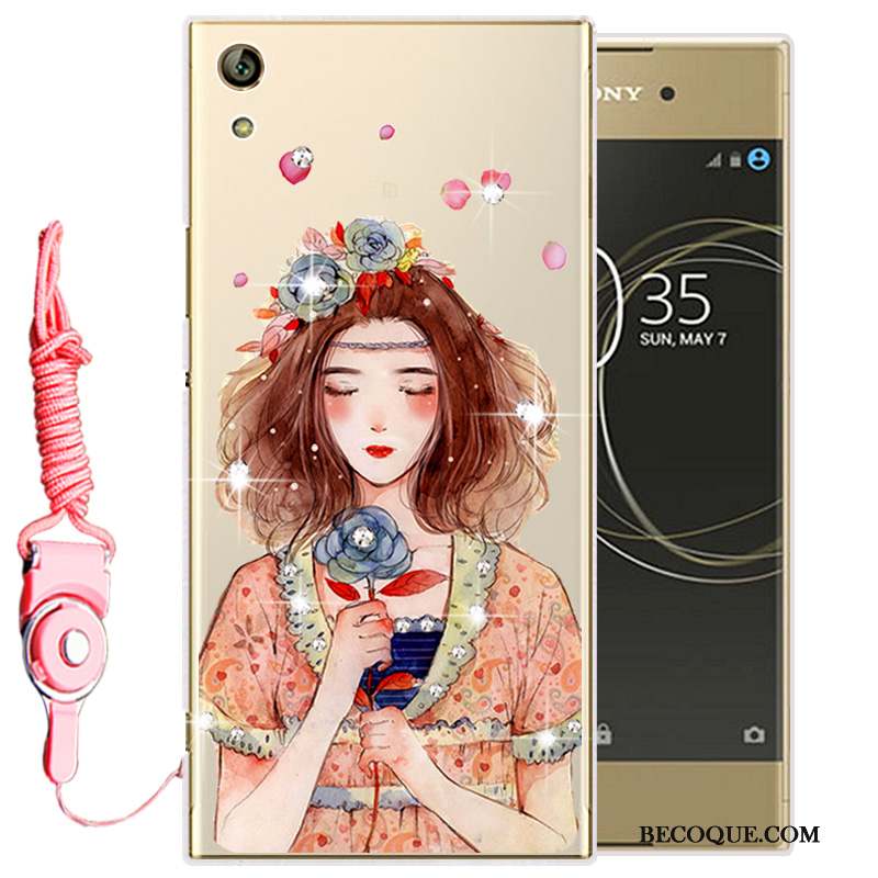 Sony Xperia L1 Strass Silicone Fluide Doux Transparent Protection Coque