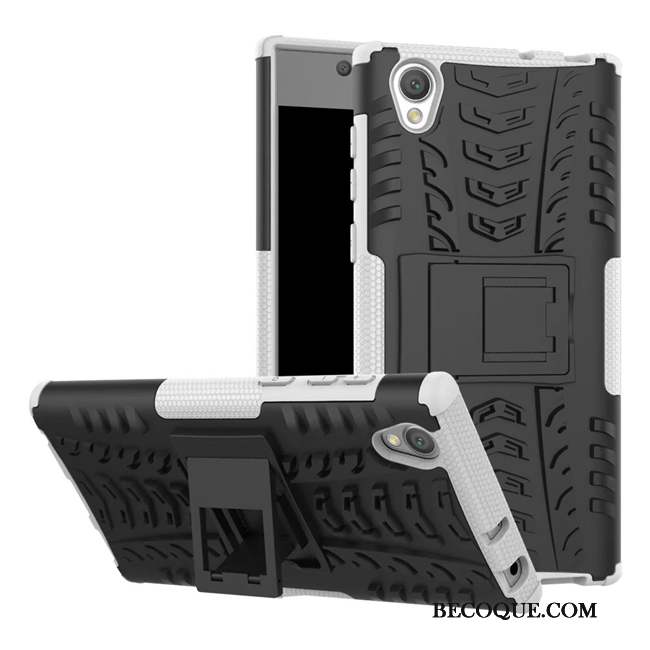 Sony Xperia L1 Téléphone Portable Coque De Téléphone Délavé En Daim Tout Compris Rouge Support