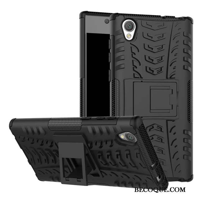 Sony Xperia L1 Téléphone Portable Coque De Téléphone Délavé En Daim Tout Compris Rouge Support