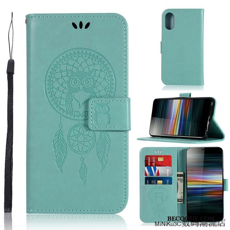 Sony Xperia L3 Housse Bleu Vent Coque De Téléphone Incassable Étui