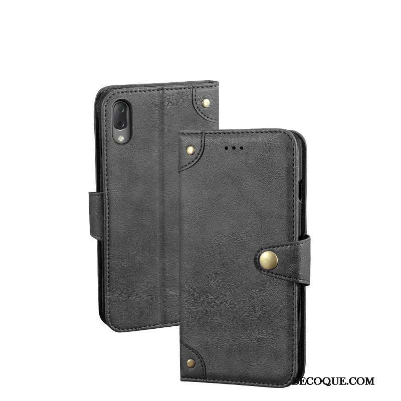 Sony Xperia L3 Housse Carte Étui En Cuir Coque De Téléphone Support Vintage