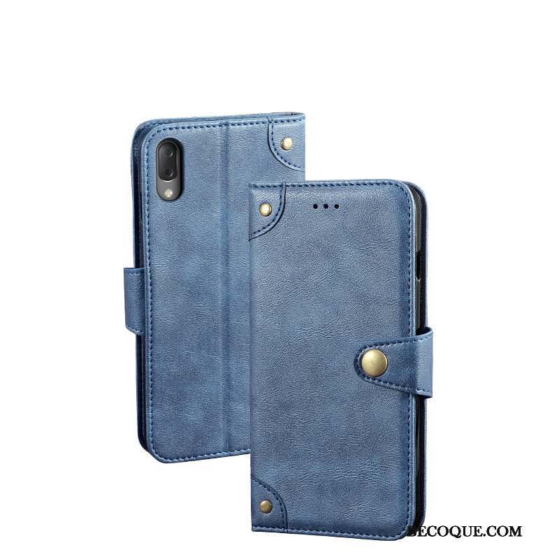 Sony Xperia L3 Housse Carte Étui En Cuir Coque De Téléphone Support Vintage