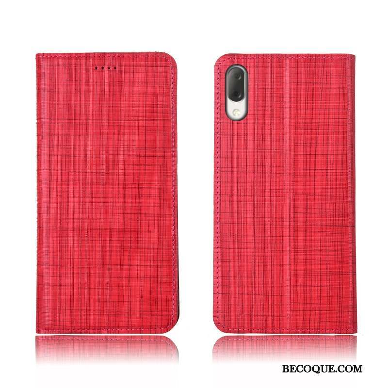 Sony Xperia L3 Nouveau Protection Cuir Véritable Silicone Coque Délavé En Daim