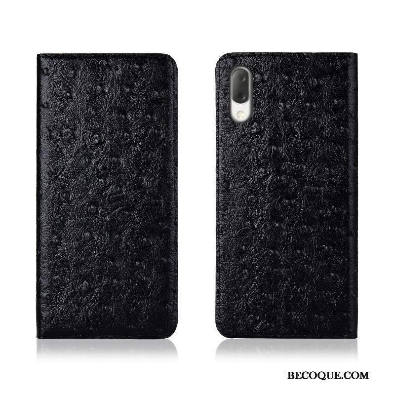 Sony Xperia L3 Étui En Cuir Protection Coque De Téléphone Fluide Doux Délavé En Daim Tout Compris