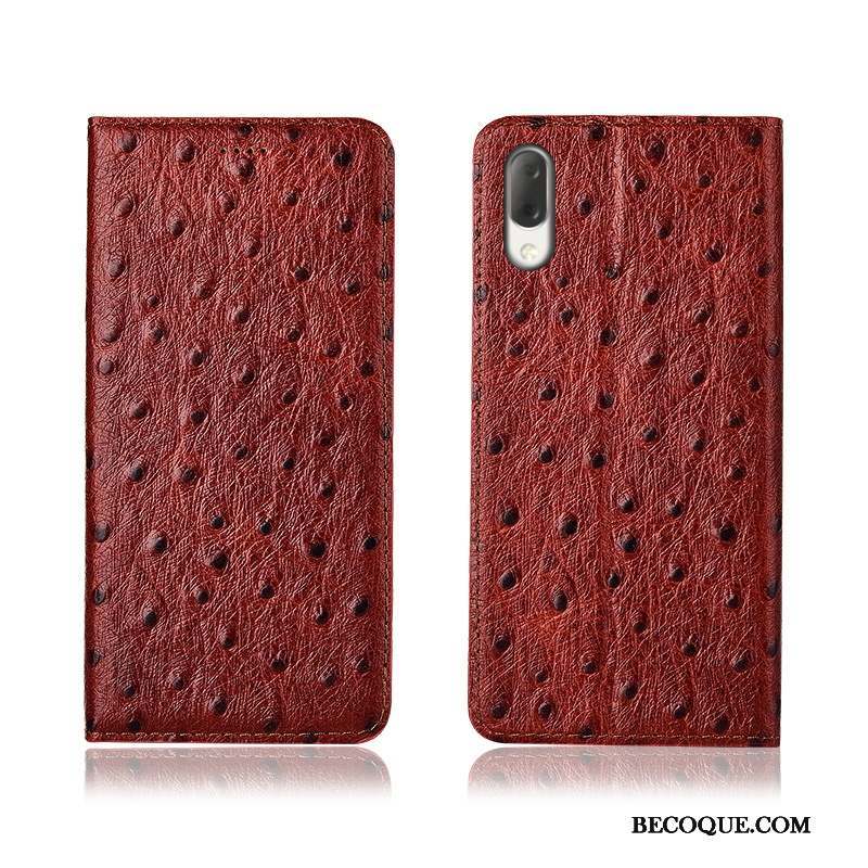 Sony Xperia L3 Étui En Cuir Protection Coque De Téléphone Fluide Doux Délavé En Daim Tout Compris