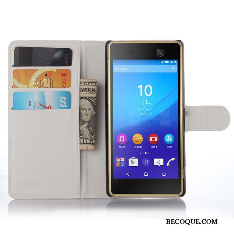 Sony Xperia M5 Dual Protection Étui Bleu Téléphone Portable Coque De Téléphone Étui En Cuir