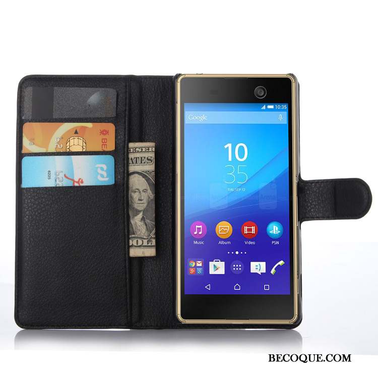 Sony Xperia M5 Dual Protection Étui Bleu Téléphone Portable Coque De Téléphone Étui En Cuir