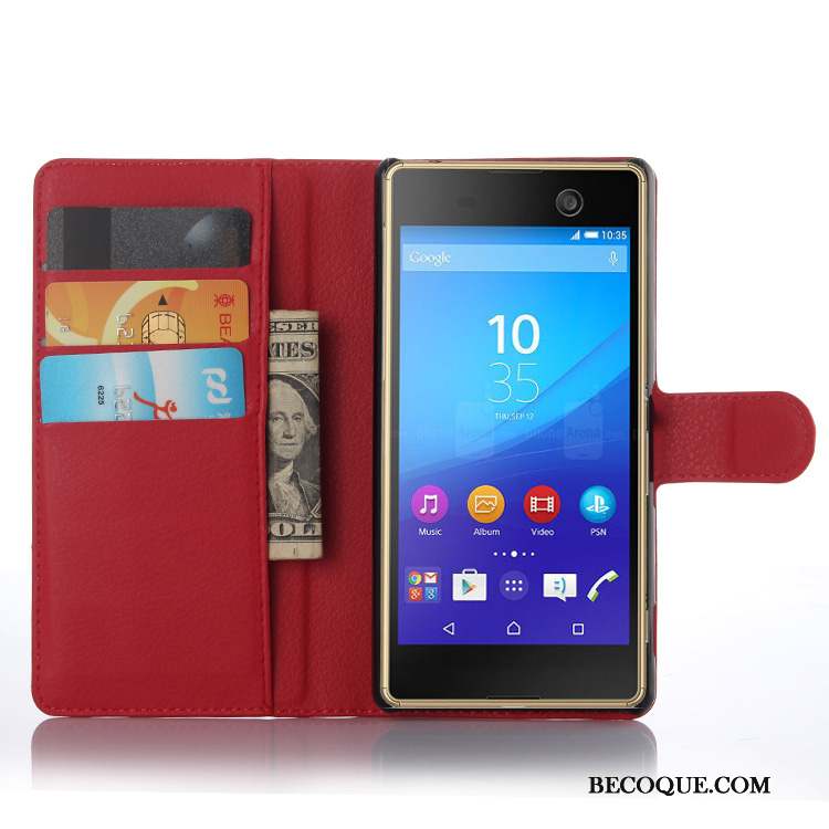 Sony Xperia M5 Dual Protection Étui Bleu Téléphone Portable Coque De Téléphone Étui En Cuir