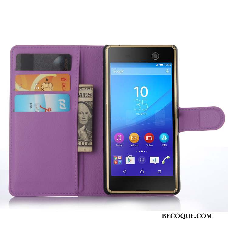 Sony Xperia M5 Dual Protection Étui Bleu Téléphone Portable Coque De Téléphone Étui En Cuir