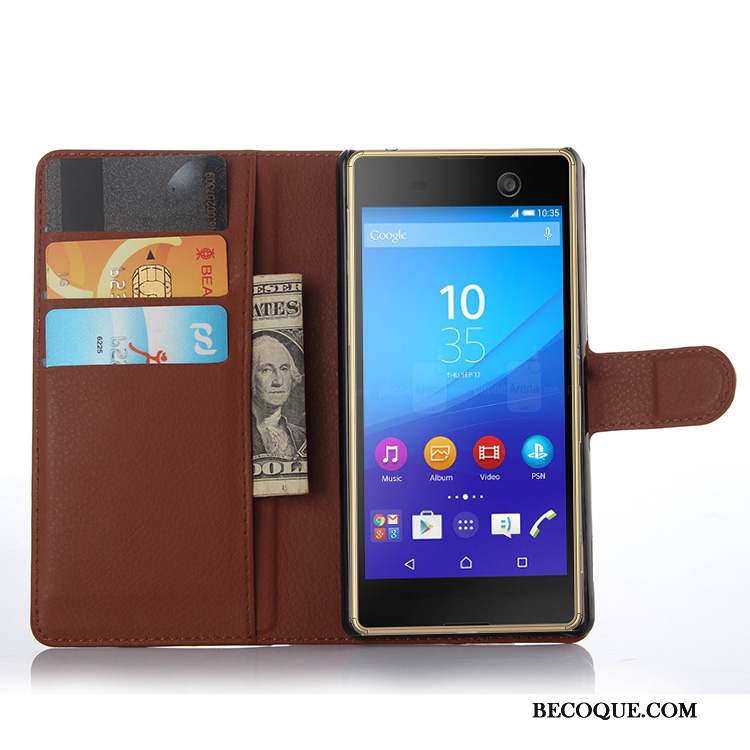 Sony Xperia M5 Dual Protection Étui Bleu Téléphone Portable Coque De Téléphone Étui En Cuir