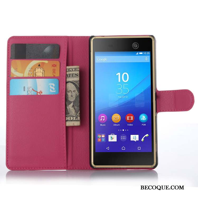 Sony Xperia M5 Dual Protection Étui Bleu Téléphone Portable Coque De Téléphone Étui En Cuir