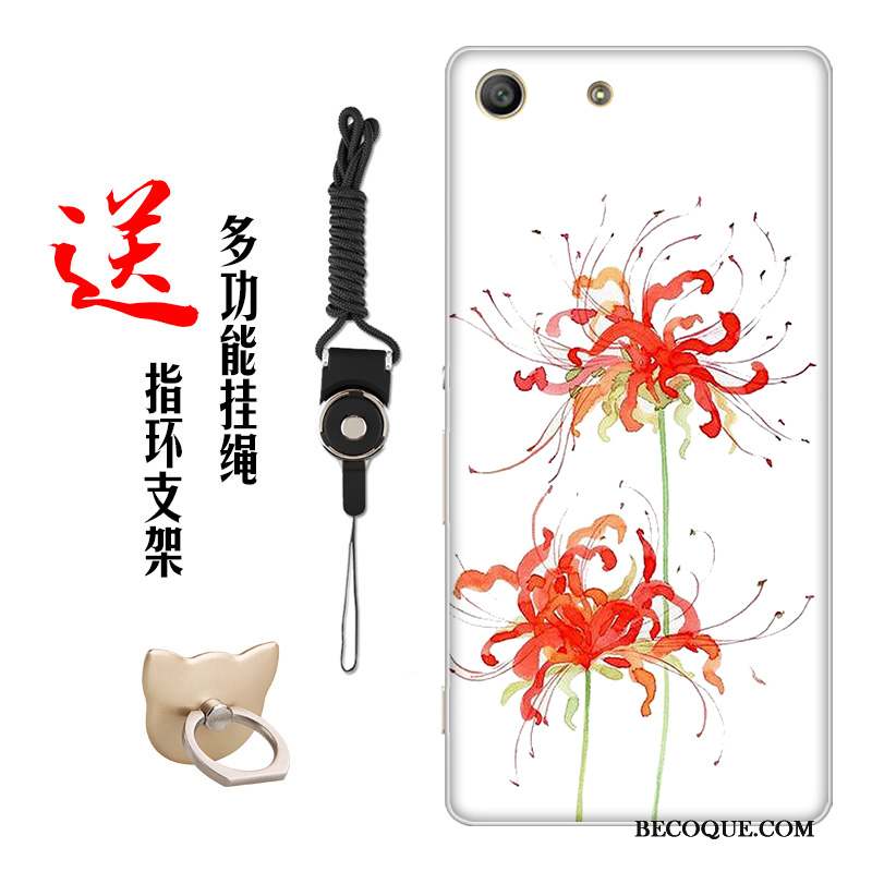 Sony Xperia M5 Dual Style Chinois Coque De Téléphone Fluide Doux Fleur Personnalisé