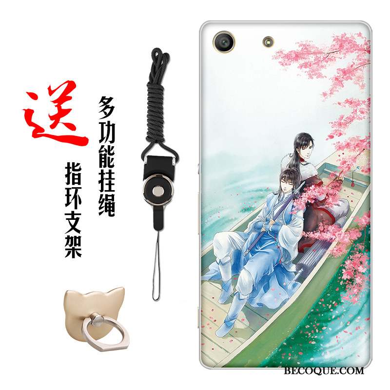 Sony Xperia M5 Dual Style Chinois Coque De Téléphone Fluide Doux Fleur Personnalisé