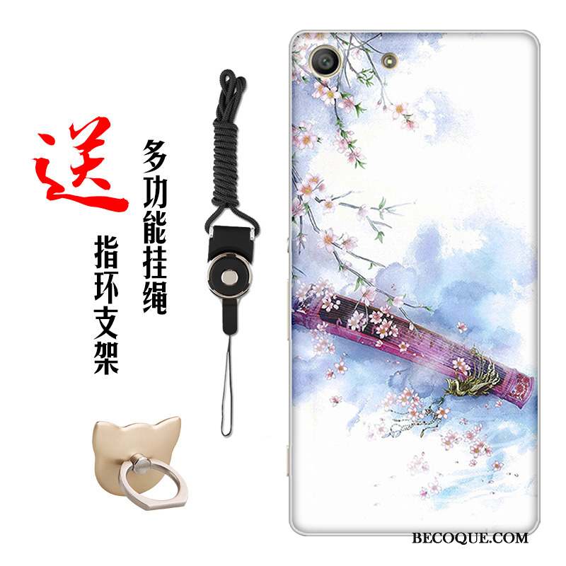 Sony Xperia M5 Dual Style Chinois Coque De Téléphone Fluide Doux Fleur Personnalisé