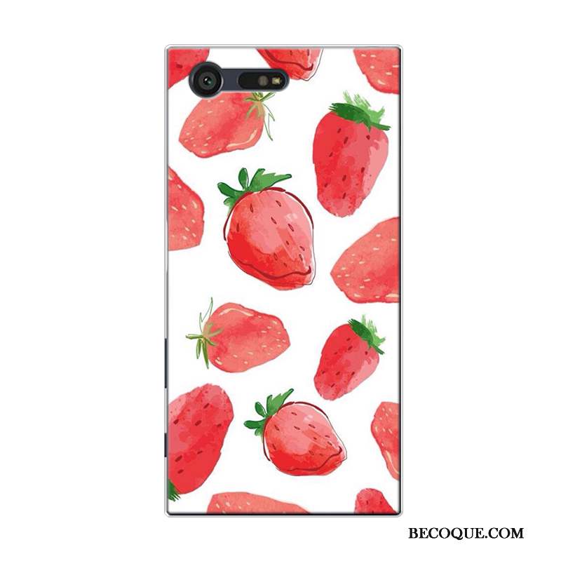 Sony Xperia X Compact Coque De Téléphone Pastèque Petit Silicone Rose Fruit