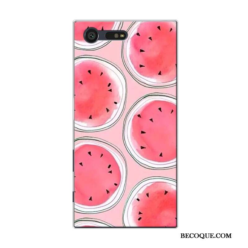 Sony Xperia X Compact Coque De Téléphone Pastèque Petit Silicone Rose Fruit