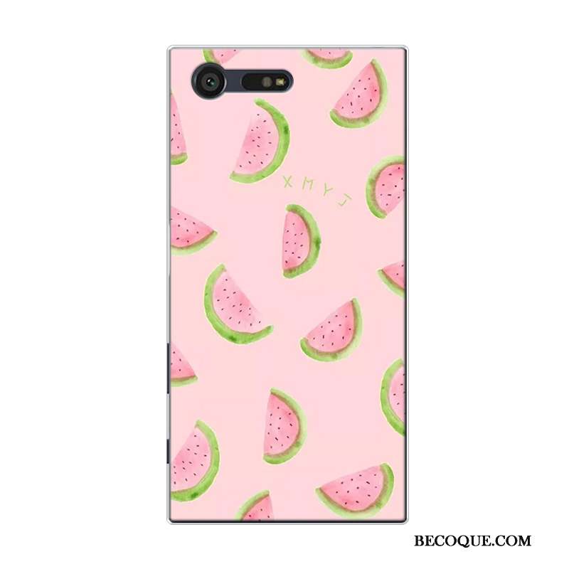 Sony Xperia X Compact Coque De Téléphone Pastèque Petit Silicone Rose Fruit